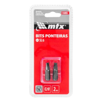Bits Fenda Sl6 25 mm 2 Peças Mtx