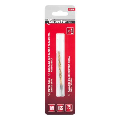 Broca Aço Rápido 4 mm Mtx Nitreto De Titânio