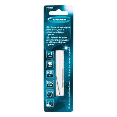 Broca Aço Rápido Gross M2 1x40 mm 2 Peças
