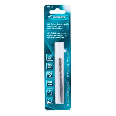 Broca Aço Rápido Gross 5 X 86 Mm M2 1 Peça