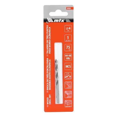 Broca Para Madeira Mtx 4 X 70 mm Haste Cilíndrica