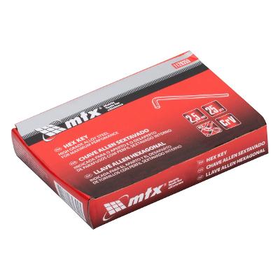 Chave Allen 2,5 mm 25 Peças Mtx Fosfatizada