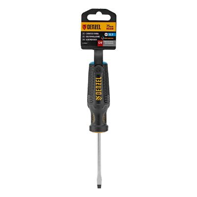 Chave De Fenda Denzel Sl5x75 Mm 3/16x3 Aço CrV