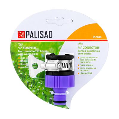 Conector De Mangueira 3/4 Polegada Palisad Com Abraçadeira