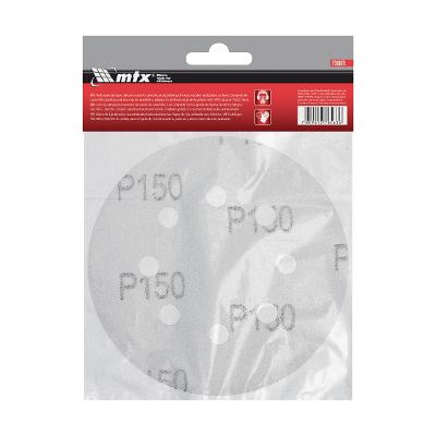 Disco De Lixa 125 Mm Grão 150 5 Peças Mtx