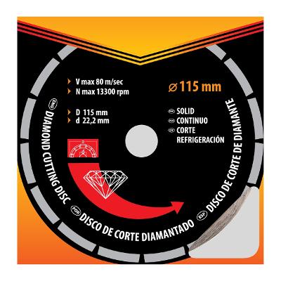 Disco De Corte Diamantado 115 X 22,2 Mm Sparta 7313955