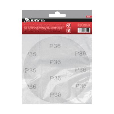 Disco De Lixa Velcro 125 Mm Grão 36 10 Peças Mtx