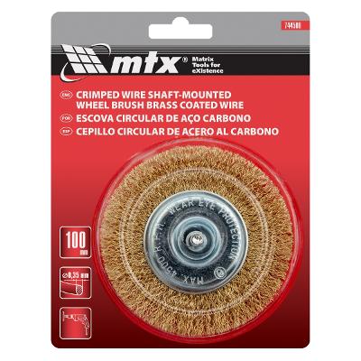 Escova Circular Latonada Mtx 100 mm Haste 6 mm