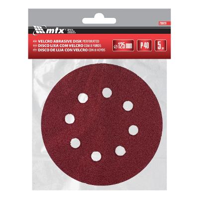 Disco De Lixa Mtx 125 Mm Grão 40 5 Peças