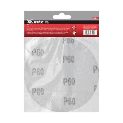 Disco De Lixa Com Velcro Mtx 125 Mm Grão 60 10 Peças