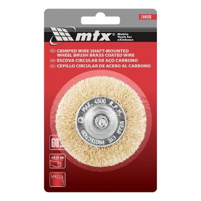 Escova Circular Latonada 60 mm Haste 6 mm Mtx 4500 RPM