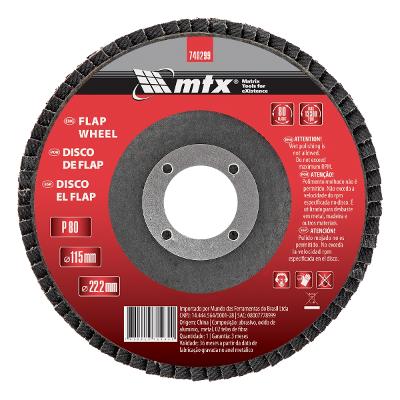 Disco Flap Mtx Grão 80 115 x 22,2 mm 1 Peça