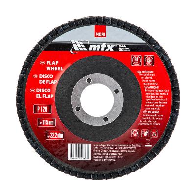 Disco Flap Mtx 115 X 22,2 Mm Grão 120 1 Peça