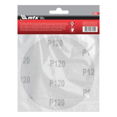 Disco De Lixa Velcro 125 Mm Grão 120 10 Peças Mtx