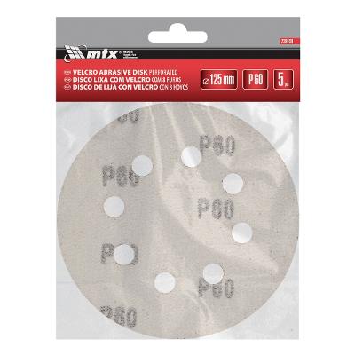Disco De Lixa Mtx 125 Mm Grão 60 5 Peças