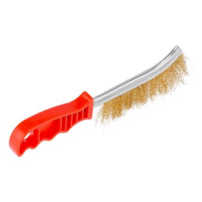 Escova Manual De Aço Carbono Latonado 231mm 1 Linha Mtx