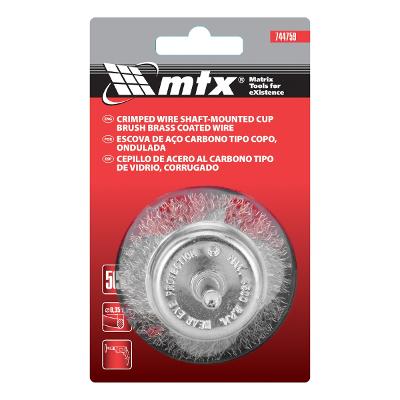 Escova Tipo Copo 50 mm Haste 6 mm 4500 RPM Mtx