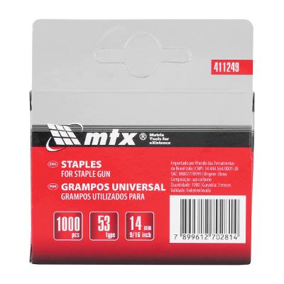 Grampos Para Grampeador Mtx Tipo 53 14 mm 1000 Peças