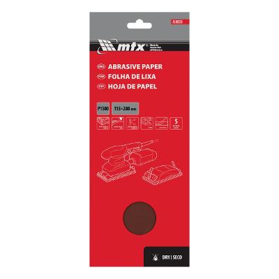 Folha De Lixa Mtx Grão 1500 115x280 Mm 5 Peças