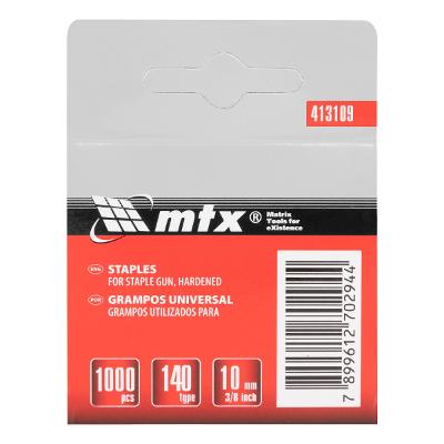 Grampos Tipo 140 Mtx Aço Temperado 10 mm 1000 Peças