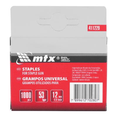Grampos Tipo 53 12 Mm 1000 Peças Mtx