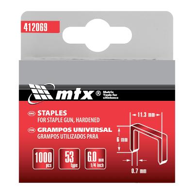Grampos Para Grampeadores Mtx Tipo 53 6 Mm 1000 Peças