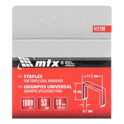 Grampos Para Grampeadores Mtx Tipo 53 10 mm 1000 Peças