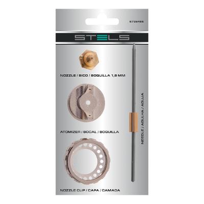 Kit Reparo Pistola Pintura Stels Bico 1,8 mm 4 Peças