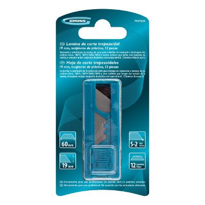 Lâmina Para Estilete 19 mm 12 Peças Gross Sk-2