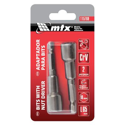 Soquete Magnético 10 mm 65 mm 2 Peças Mtx