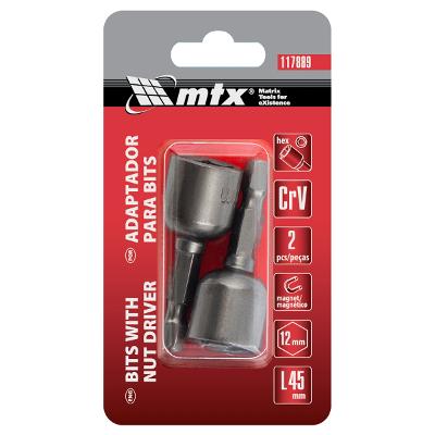 Soquete Magnético 12 mm 45 mm 2 Peças Mtx