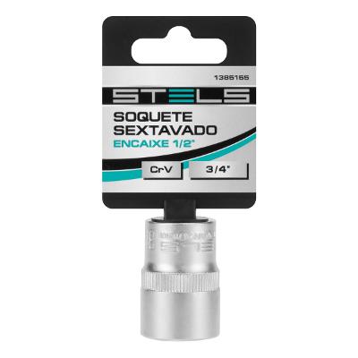 Soquete Longo 22mm Encaixe 1/2 Pol Stels Stels