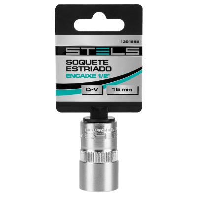 Soquete Estriado 15 Mm 1/2 Polegada Stels