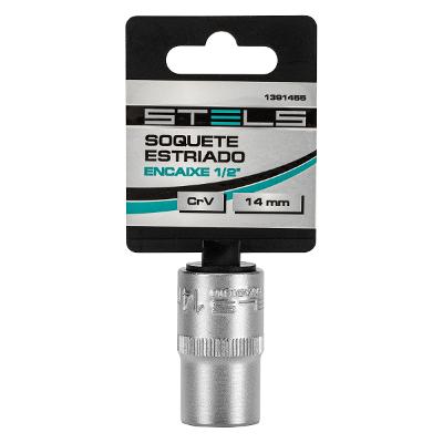 Soquete Estriado 14 Mm 1/2 Pol Stels