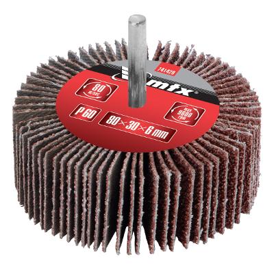 Roda De Lixa Mtx 80 X 30 X 6 Mm Grão 60 Com Haste