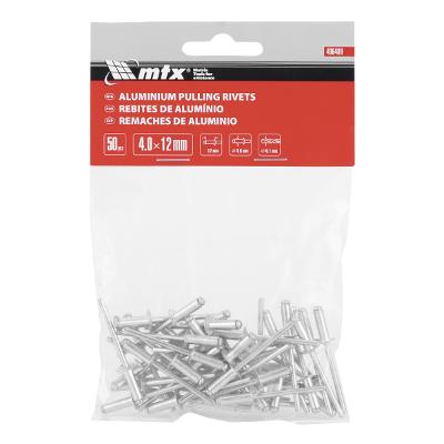 Rebite De Repuxo Mtx 4 X 12 Mm 50 Peças 406409