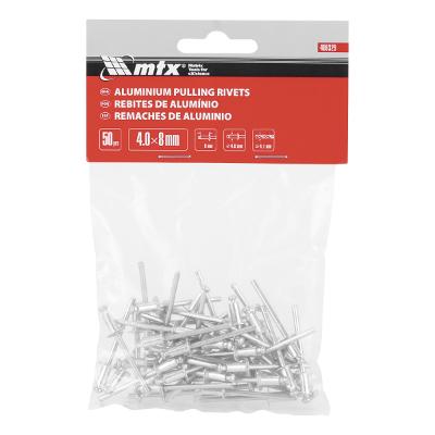 Rebite De Repuxo Mtx 4 X 8 mm 50 Peças