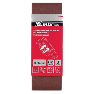 Cinta De Lixa Mtx 533x75 mm Grão 120 3 Peças