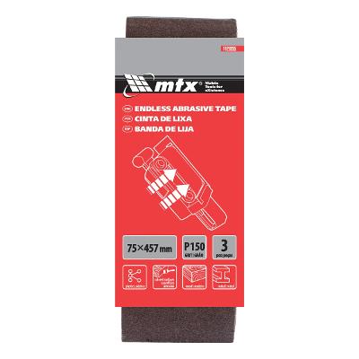 Cinta De Lixa 457x75 mm Grão 150 3 Peças Mtx