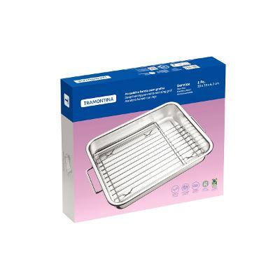 Assadeira Tramontina Service 39 cm 6,4 L Aço Inox