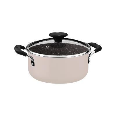 Caçarola Tramontina Tunis 24 Cm 4,8 L Indução Rosa Trufado