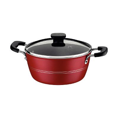Caçarola Tramontina Sicília Alumínio 4,3 L 24 cm Vermelha