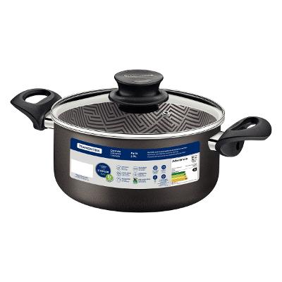 Caçarola Tramontina Paris 28 cm 8 L Antiaderente Chumbo