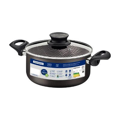 Caçarola Tramontina Paris 24 cm 4,9 L Alumínio Chumbo