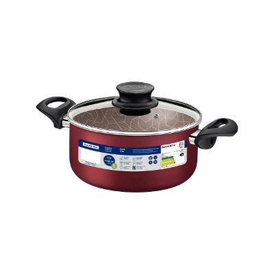 Caçarola Tramontina Paris 18 Cm 2,1 L Antiaderente Vermelha