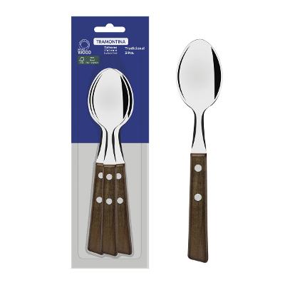 Conjunto 3 Colheres De Mesa Tramontina Tradicional Inox