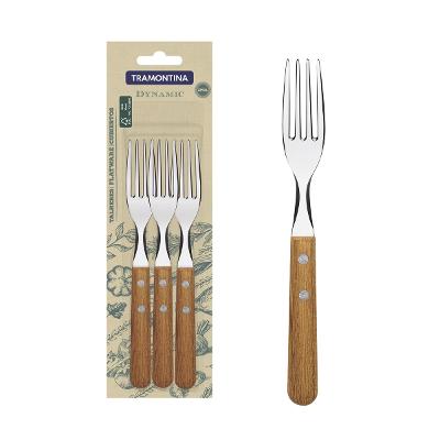Conjunto 3 Garfos De Mesa Tramontina Dynamic Aço Inox