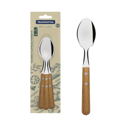 Conjunto 3 Colheres De Mesa Tramontina Dynamic Aço Inox