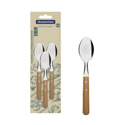 Conjunto 03 Colheres Para Chá Tramontina Dynamic Aço Inox