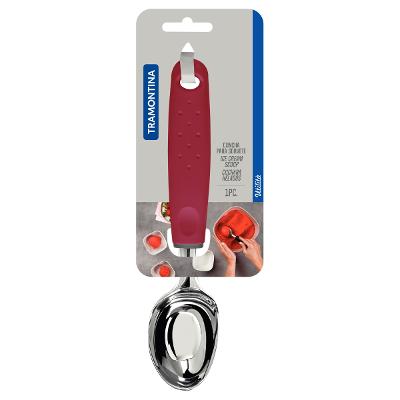 Concha Para Sorvete Tramontina Utilità Zamak Cabo Vermelho